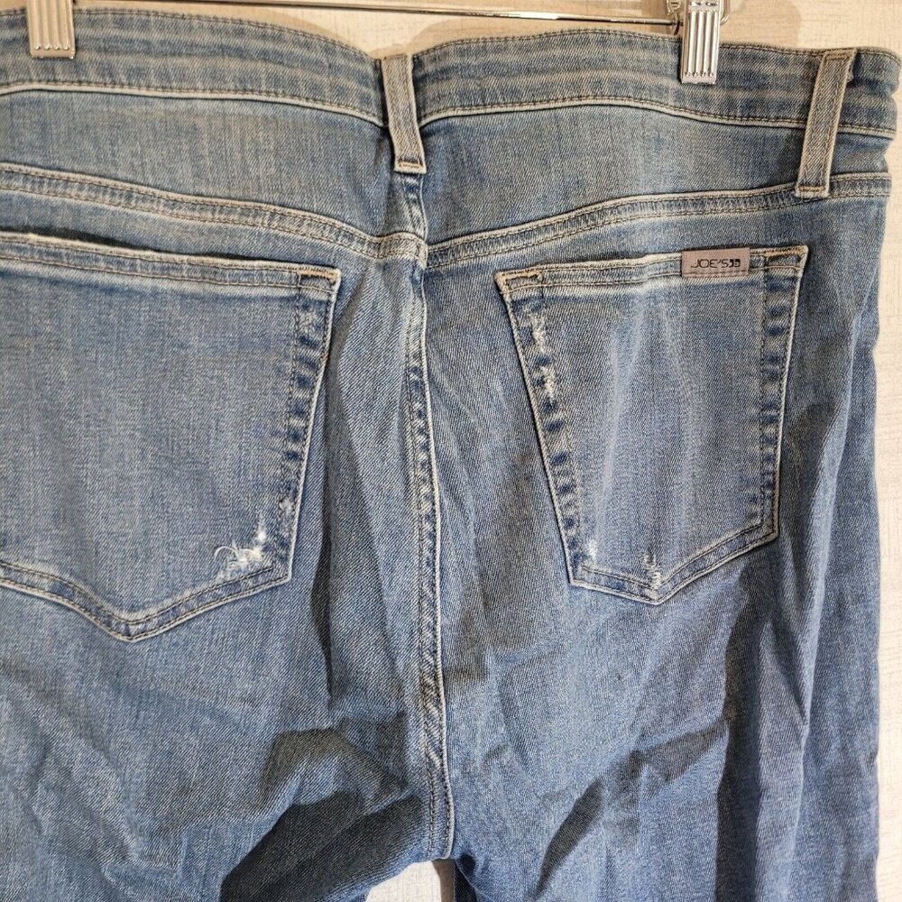 Joes Jeans Womens 30 36x28 Blue Slim Boyfriend Denim Stretch Distressed - Picture 4 of 10